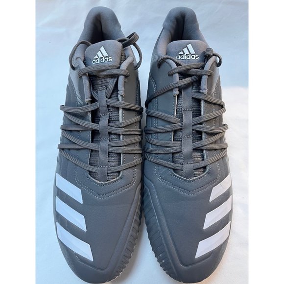Adidas Men’s Afterburner Baseball Cleats Color Gray Size 11 - Picture 1 of 6